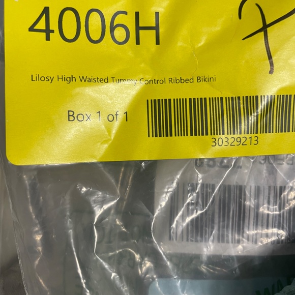 Lilosy turquoise high waisted bikini- new - Picture 3 of 3